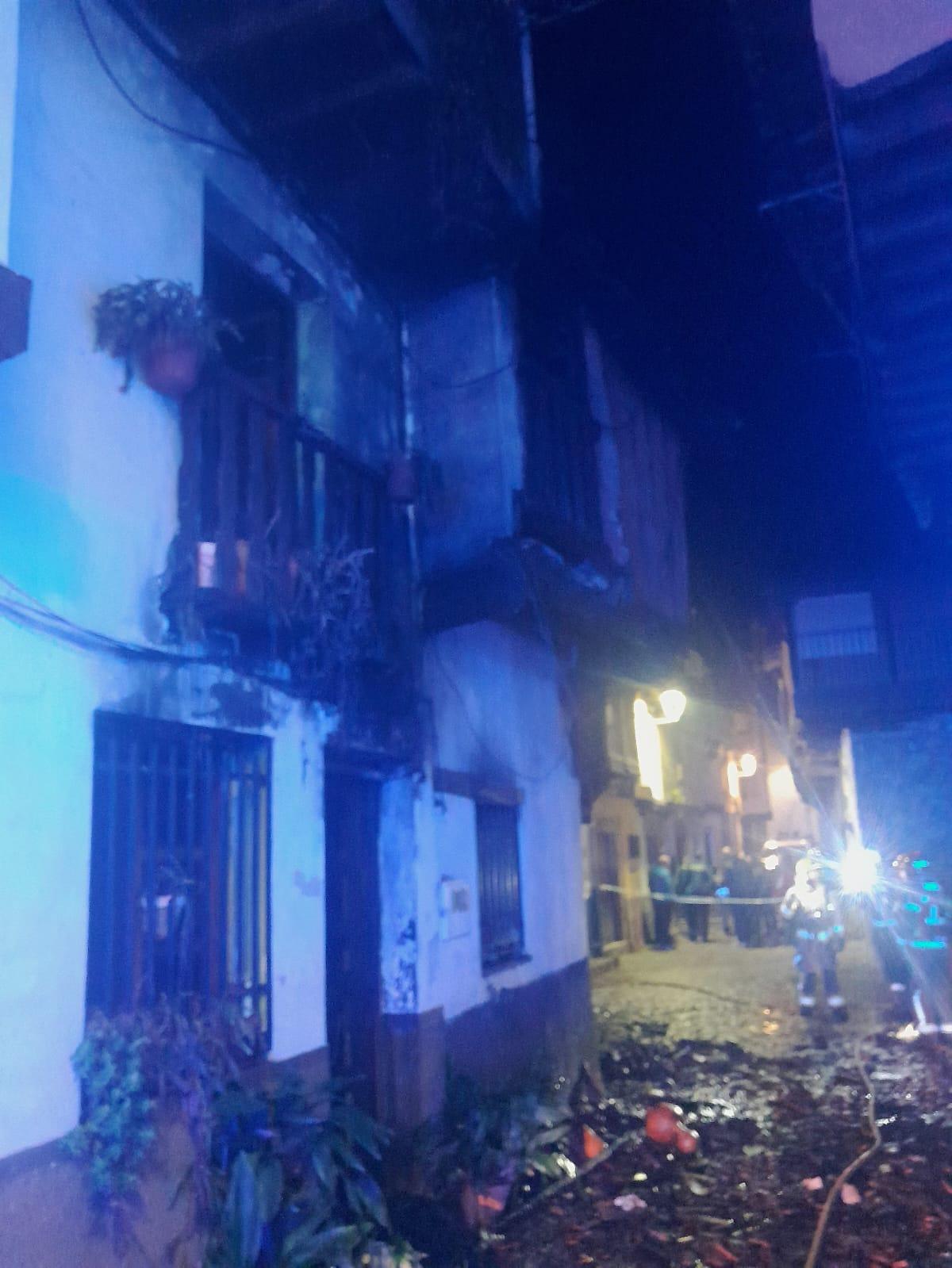 Incendio en Villanueva de la Vera