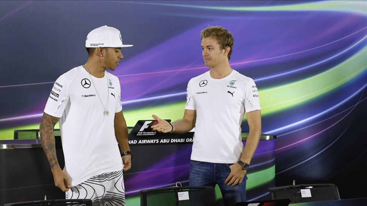 Hamilton y Rosberg mantienen una tensa relación
