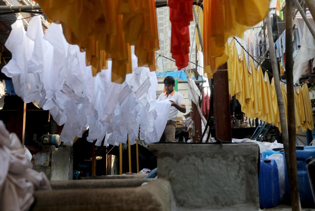 Así es Dhobi Ghat, la popular lavandería al aire libre de Bombay