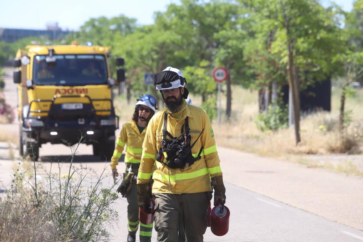 Fuego controlado en Las Quemadas y Rabanales