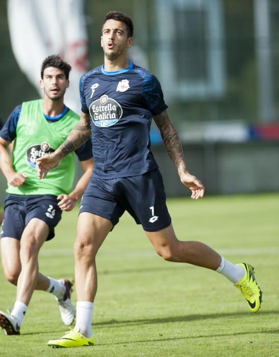 Andone y Fayçal se suman a los entrenamientos