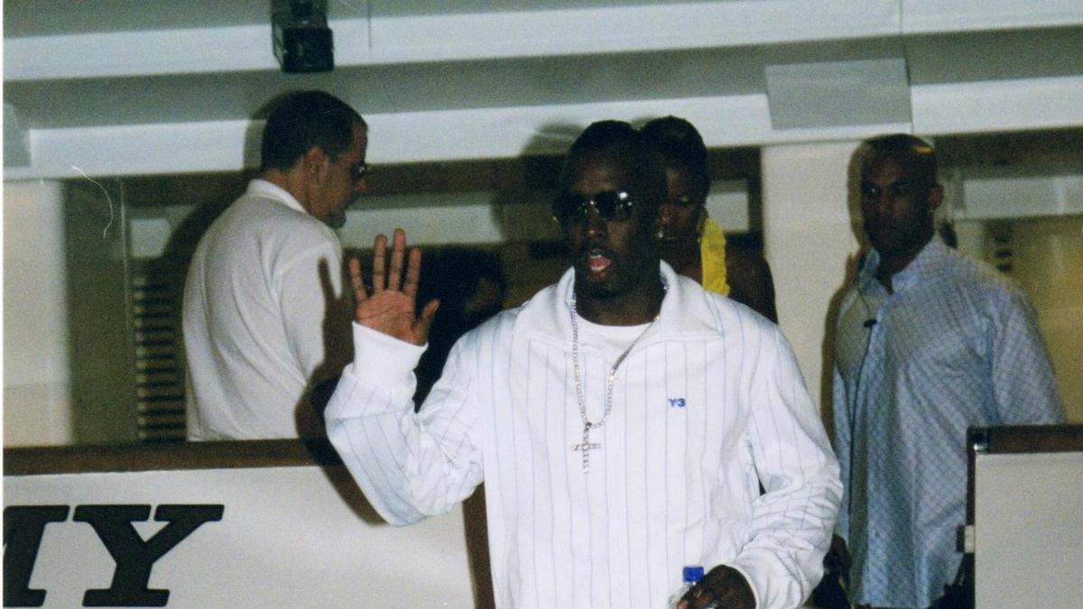 Puff Daddy en su barco en Ibiza, en una de sus visitas