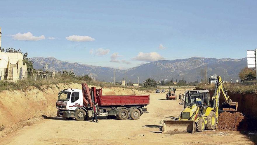 Inicio de las obras del tramo II del segundo cinturón, el pasado mes de enero.