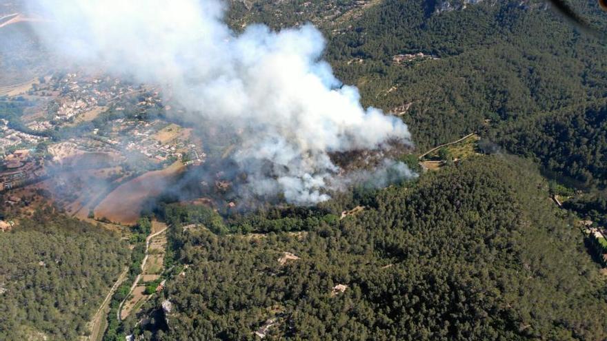 Waldbrand bei Puigpunyent im Juni 2016.