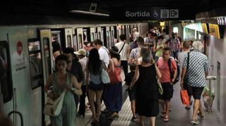 Novena jornada de huelga en el metro de Barcelona