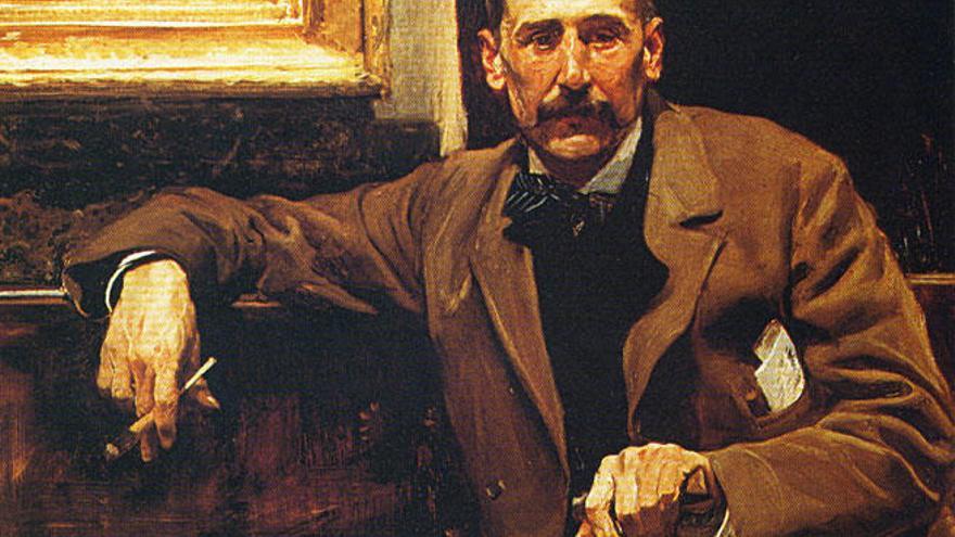 Retrato de Benito Pérez Galdós pintado en 1894 por Joaquín Sorolla.