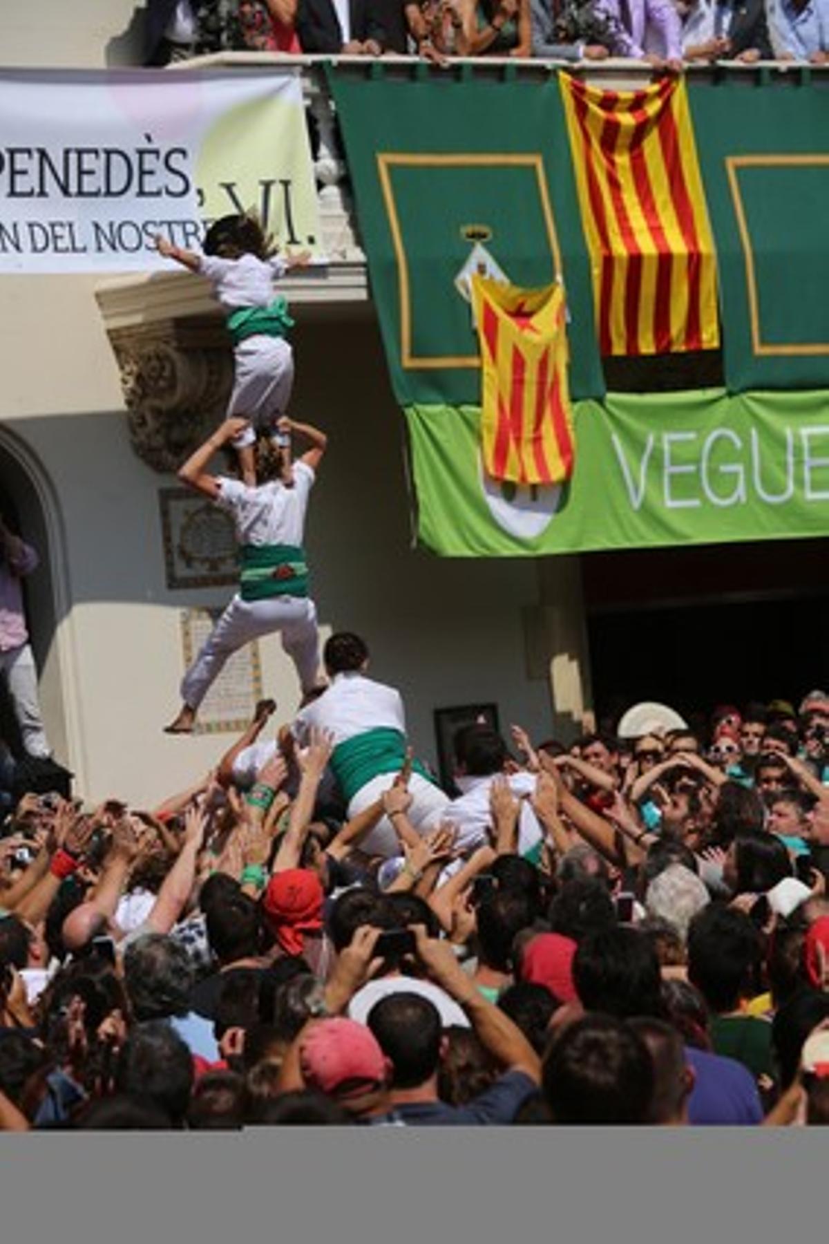 Pilar de 6 amb caiguda.