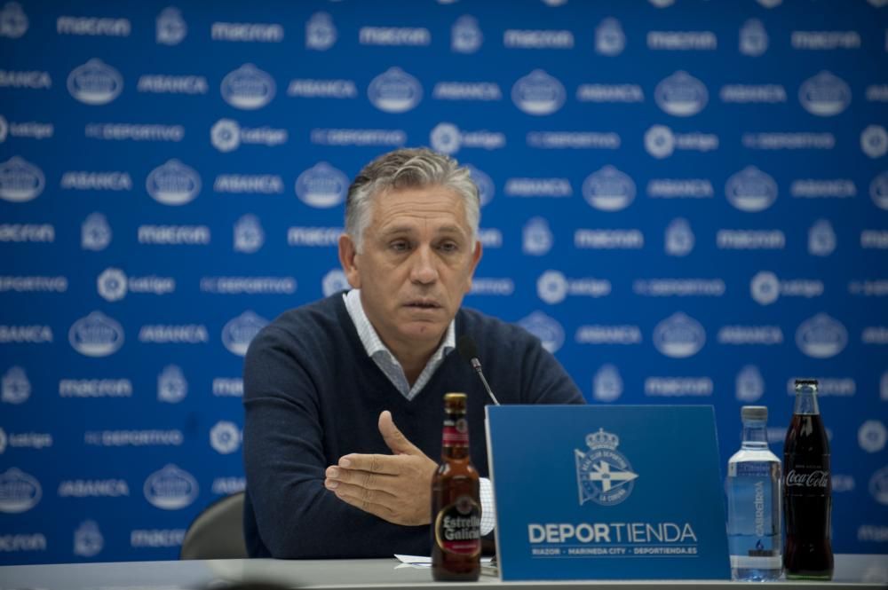 El objetivo del presidente del Deportivo es muy claro "como mínimo disputar la promoción de ascenso" ya que confía en el potencial de la plantilla.
