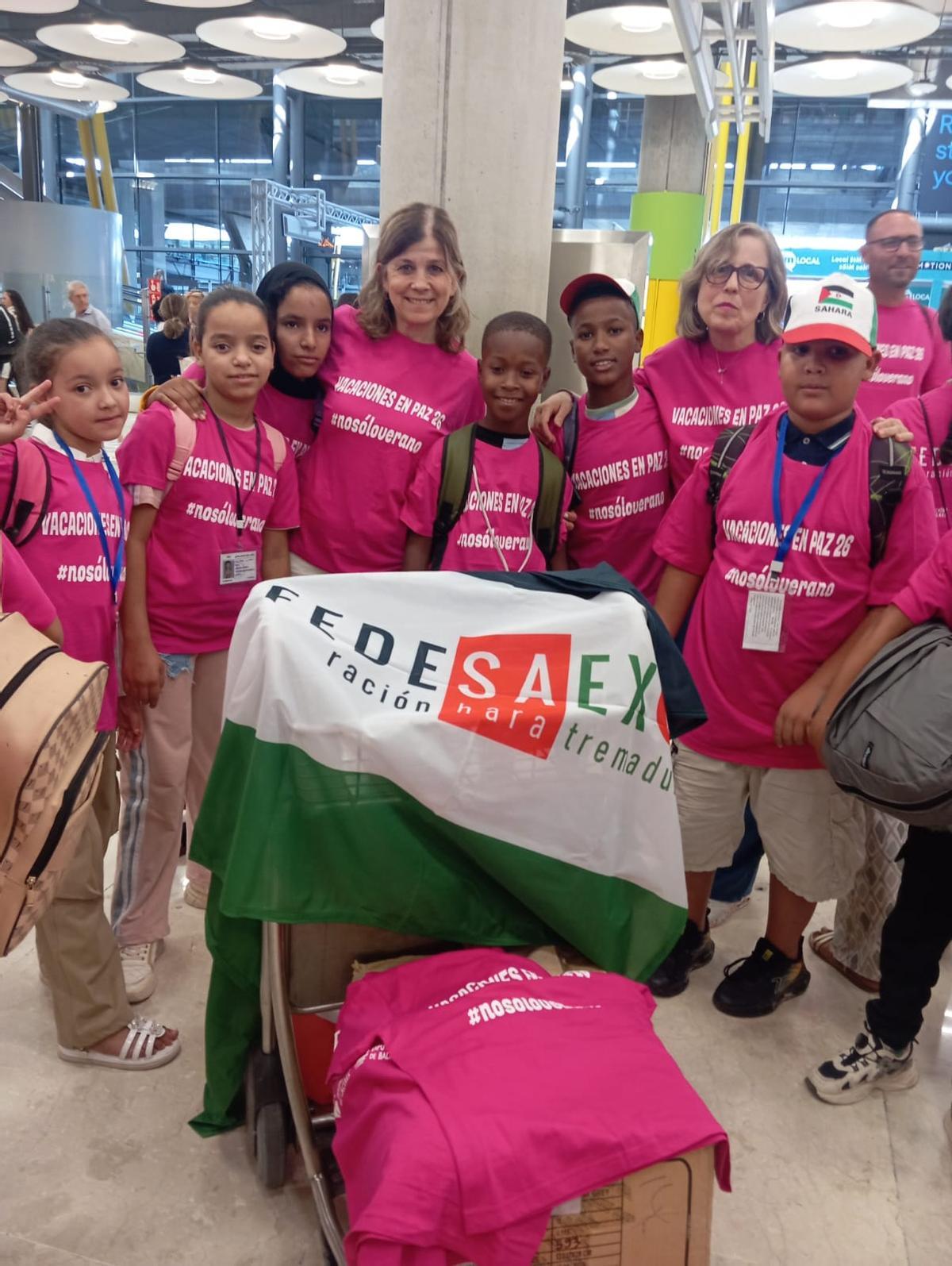 Galería | Los niños saharauis de Vacaciones en Paz llegan a Extremadura