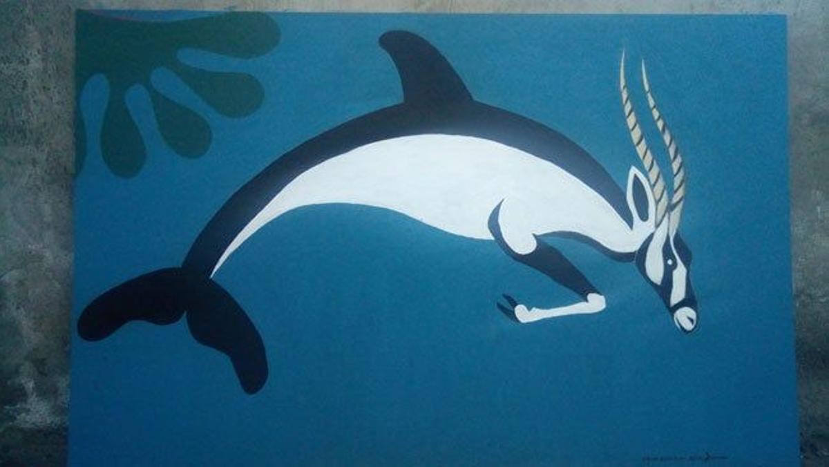 Delfín con cuerpo de Oryx