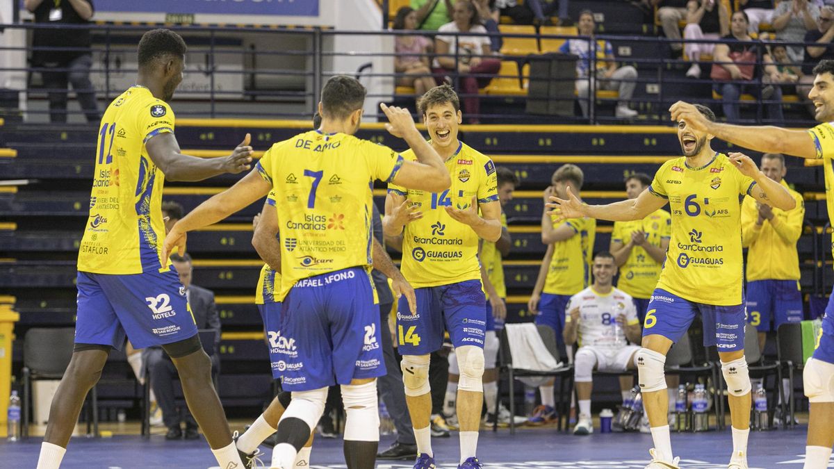 El CV Guaguas se luce con una victoria en su estreno en la CEV Champions League Volley 2025