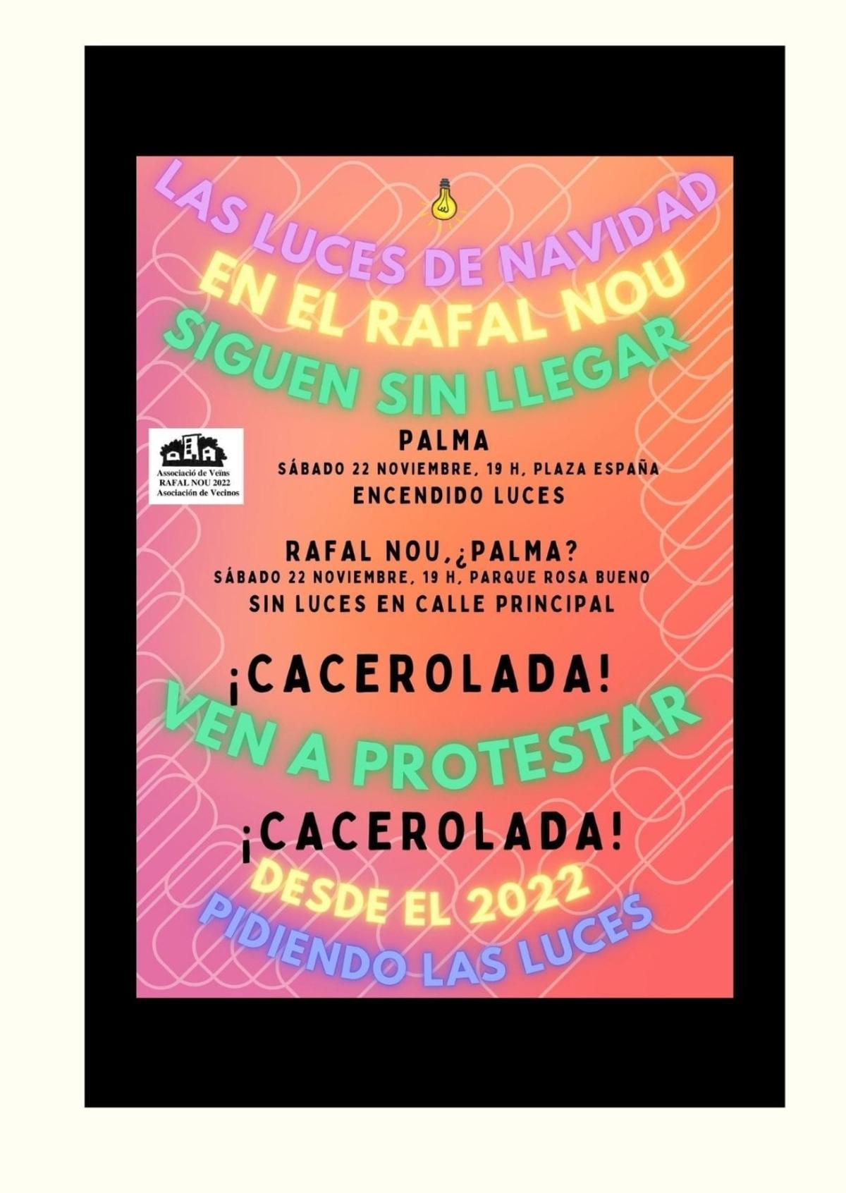 Convocatoria de la asociación de vecinos del Rafal Nou.