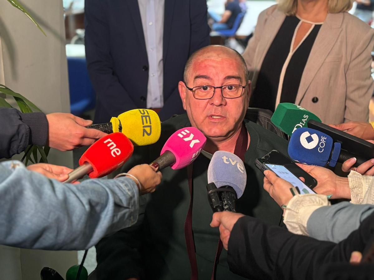 Javier Domínguez, participante en la jornada en la Delegación del Gobierno en Extremadura.