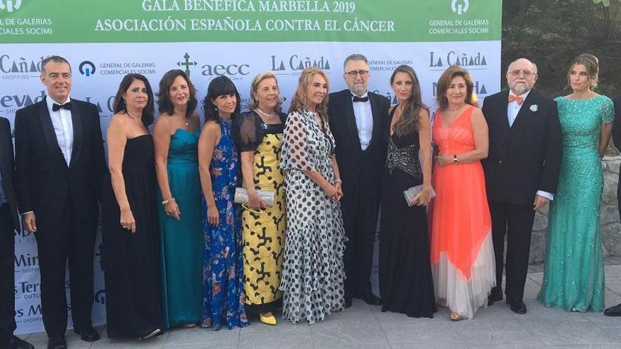 La Cena de Gala de la AECC tuvo lugar este domingo en Marbella.