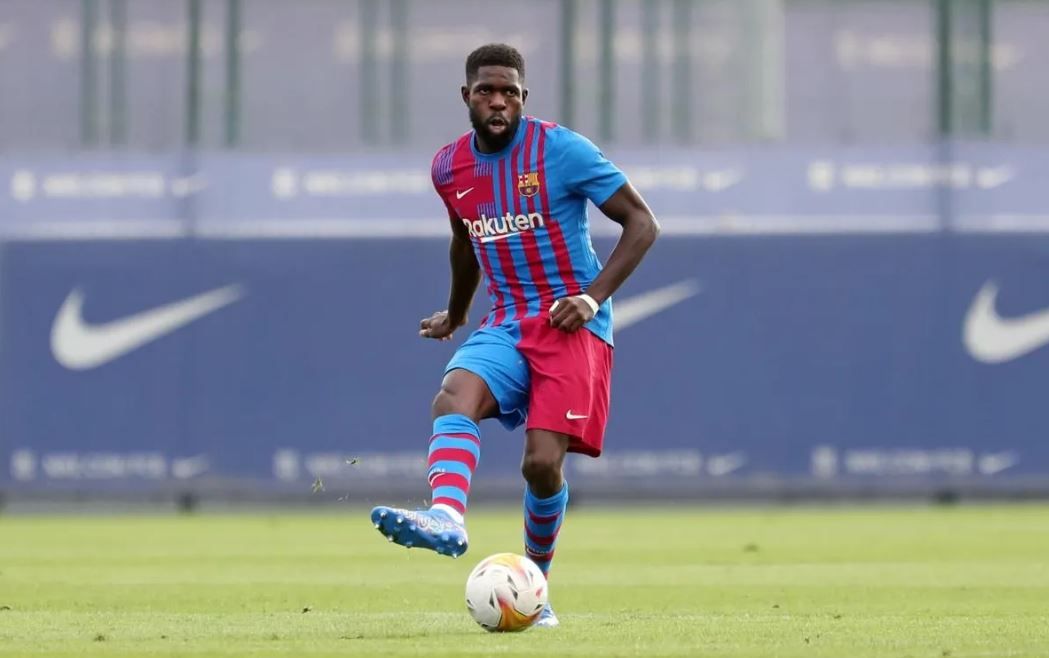 Umtiti, ante el Cornellá