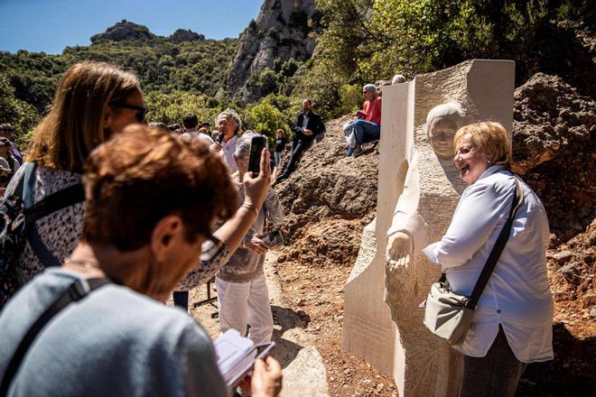 Inauguració de l'escultura de Joaquima de Vedruna a Montserrat