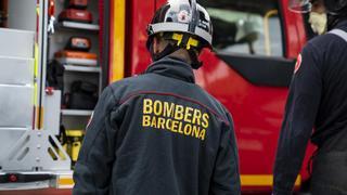 Incendio en un párking del centro de Barcelona