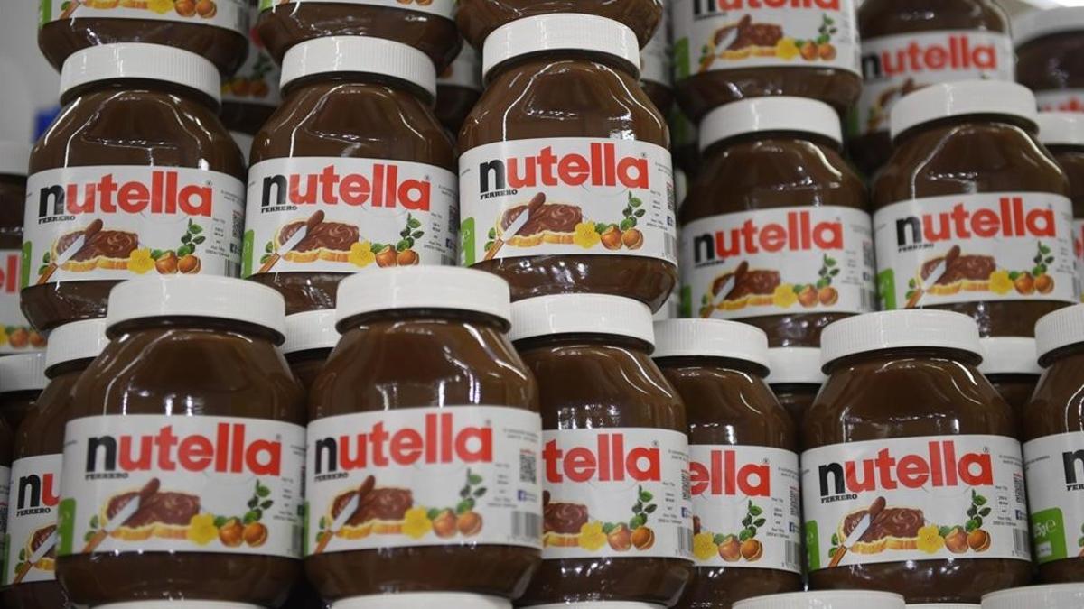 Varios botes de Nutella.