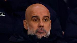 Pep Guardiola siguió el West Ham-Manchester City desde la grada