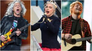 Metallica, Lady Gaga y Ed Sheeran
