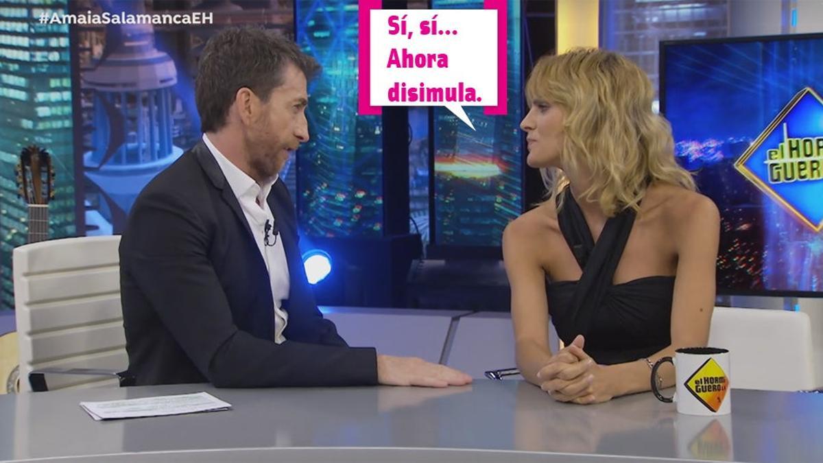 Amaia Salamanca y su recadito a Pablo Motos
