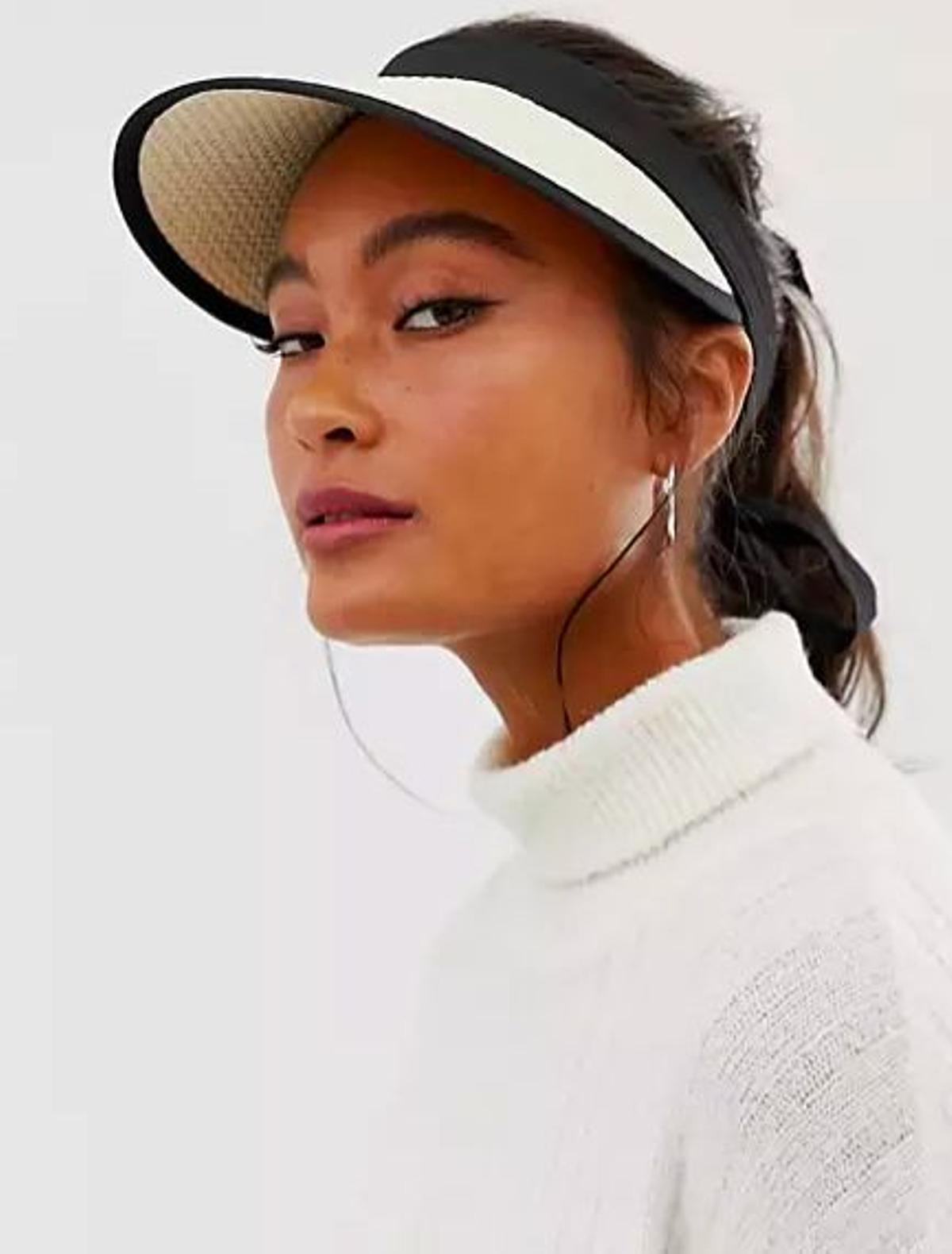 Visera de paja de ASOS DESIGN