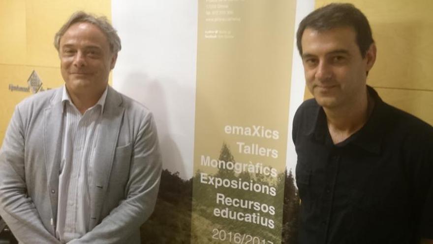 El regidor Carles Ribas i el director de l&#039;EMA, Jordi Armengol.