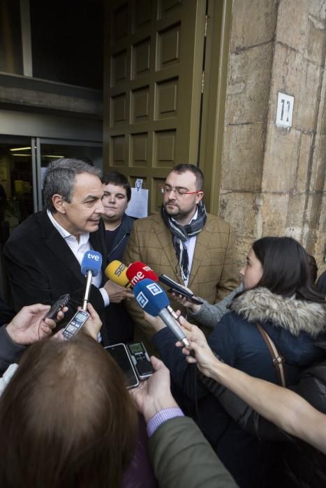 Acto del expresidente José Luis Rodríguez Zapatero en Oviedo.