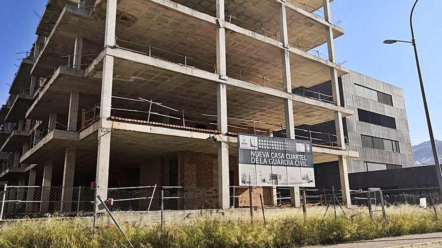 Obras de la casa cuartel de la Guardia Civil de Antequera.