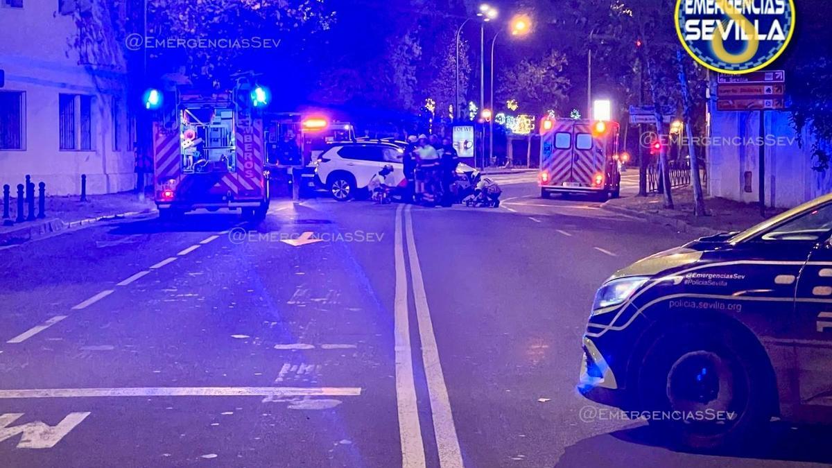 Vuelco en la avenida Manuel Siurot este miércoles