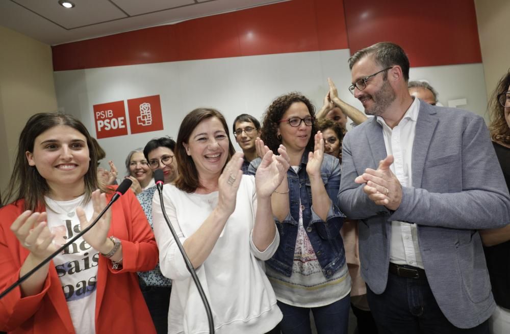 El PSOE de Baleares celebra su victoria electoral