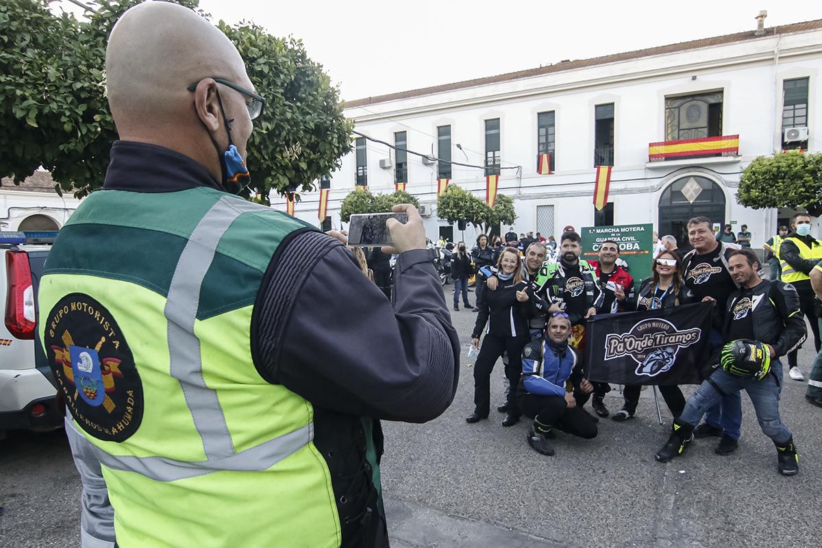 Una ruta motera solidaria por Córdoba pone fin a los actos de la Guardia Civil