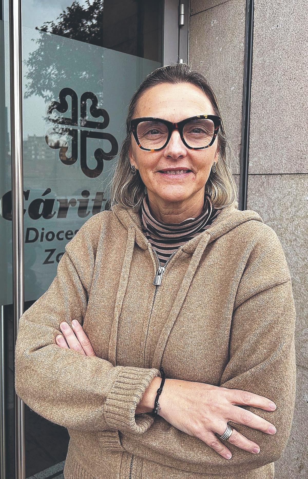 África Navarro, secretaria general de Cáritas Diocesana de Zaragoza.