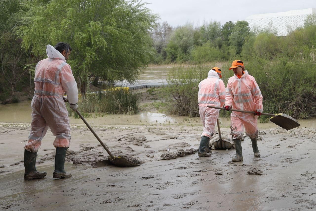 Sadeco culmina la limpieza de las zonas alcanzadas por el río