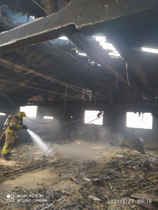 Incendi a una granja de Castellbell