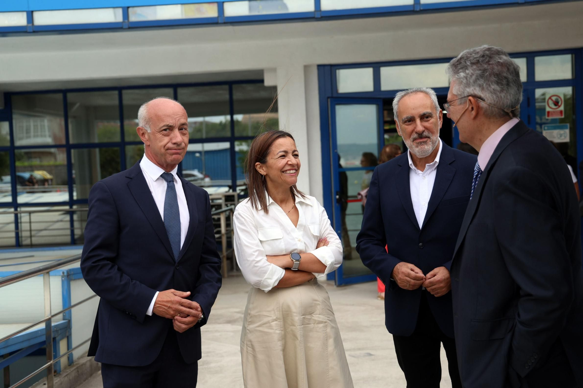 Asistentes a la conmemoración del 50 aniversario del CIMA, en Corón (Vilanova).