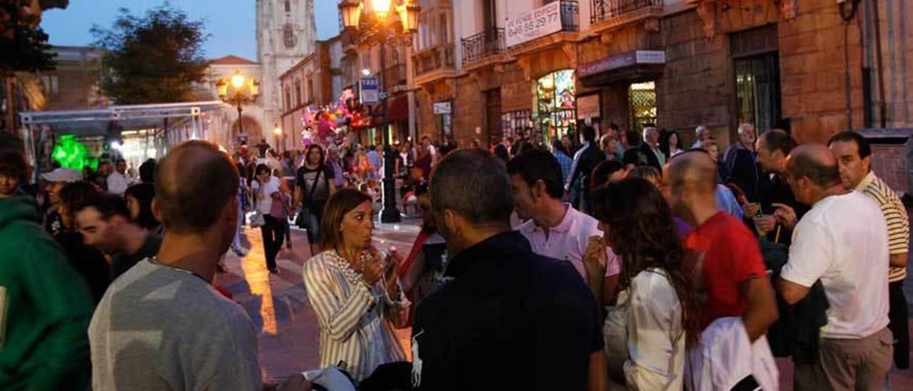 La calle Eusebio González Abascal durante una pasada edición de San Mateo.