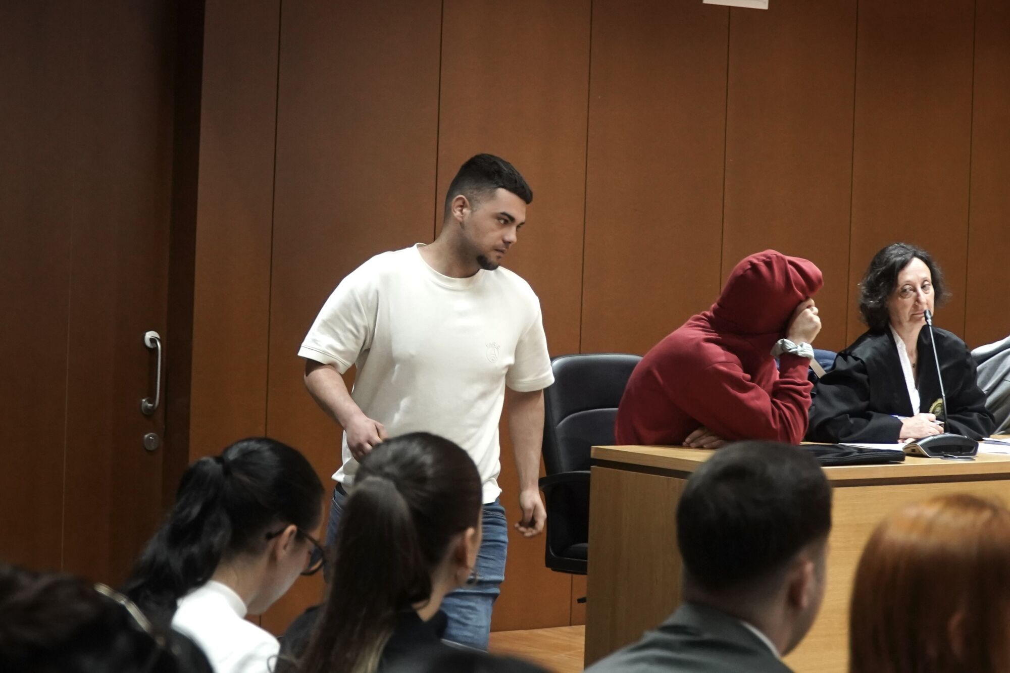 J. L. G., autor confeso de la muerte de Yoel Quispe, este jueves durante el juicio en la Audiencia P+rovincial.