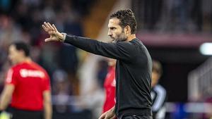 Rubén Baraja, entrenador del Valencia