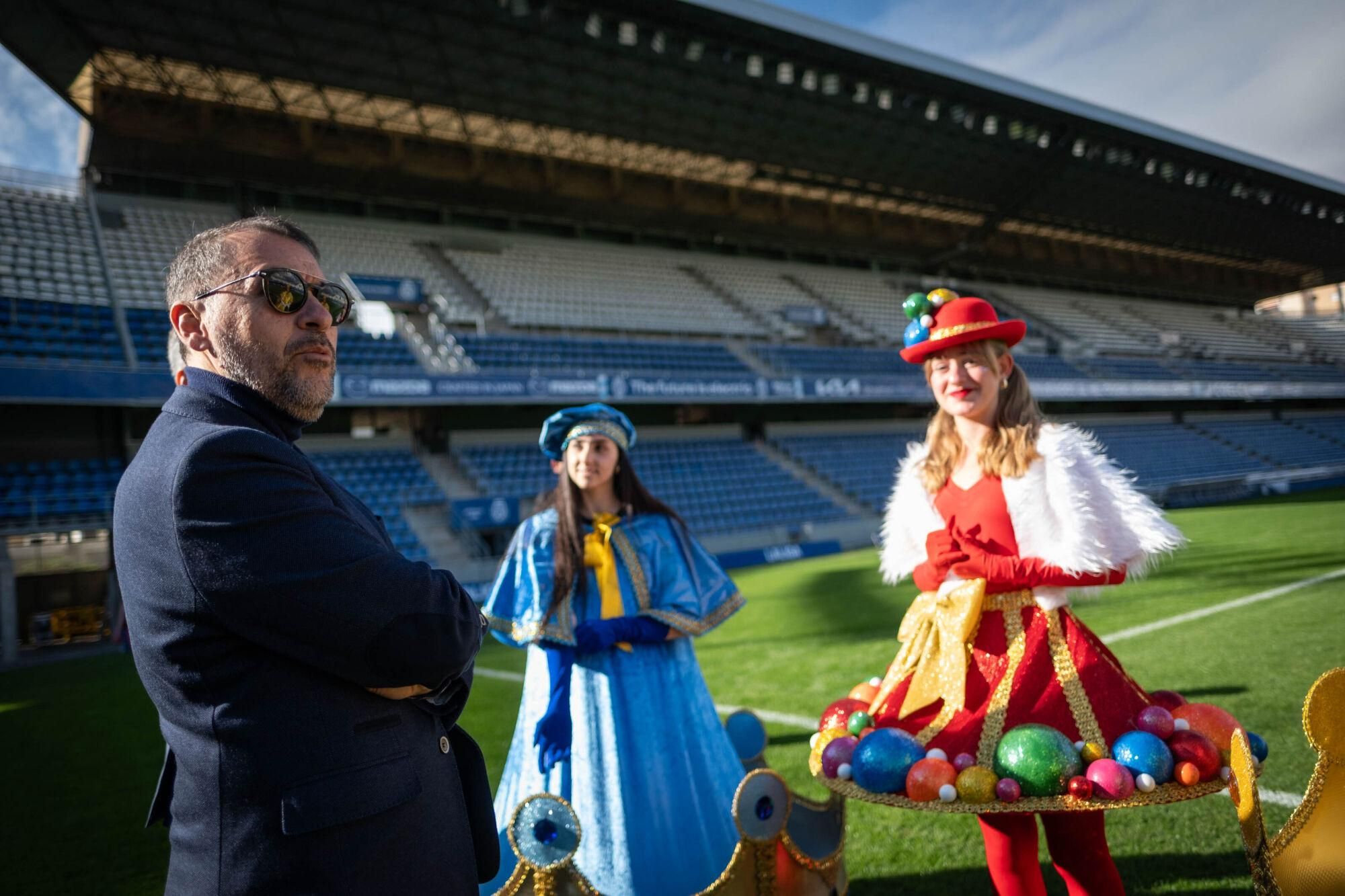 Presentación del espectáculo de bienvenida y la cabalgata de Reyes Magos en Santa Cruz de Tenerife.

