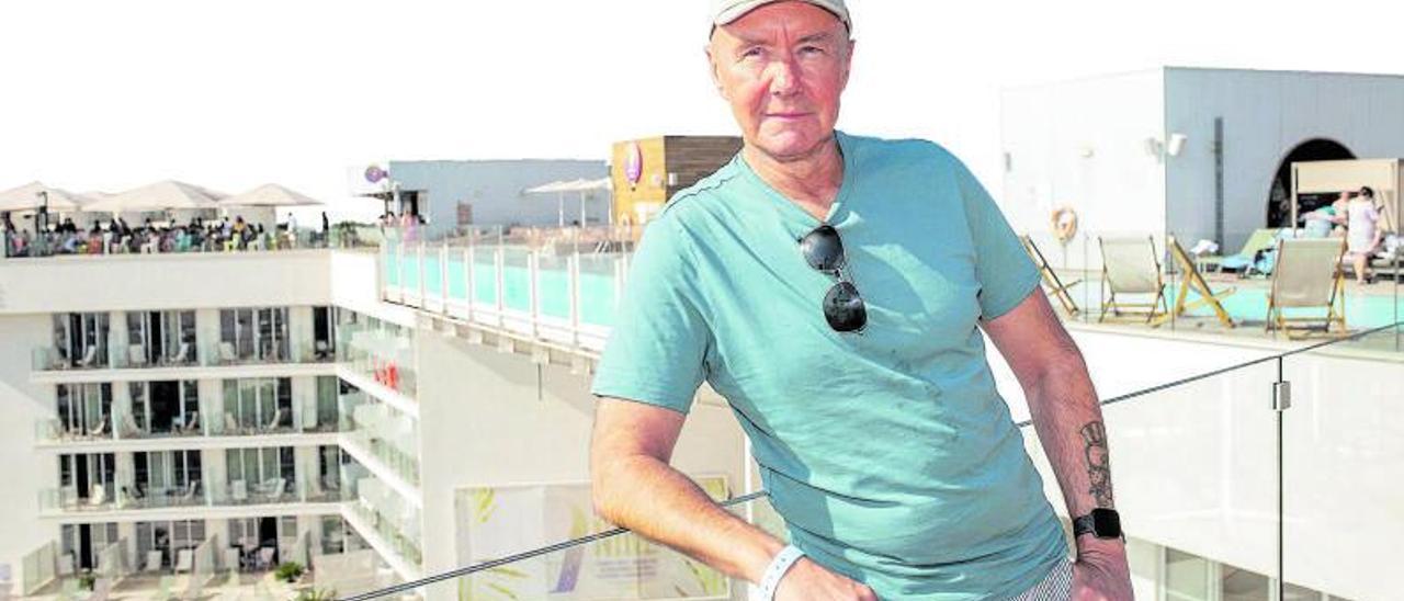 El escritor escocés Irvine Welsh, en Mallorca hace unos días