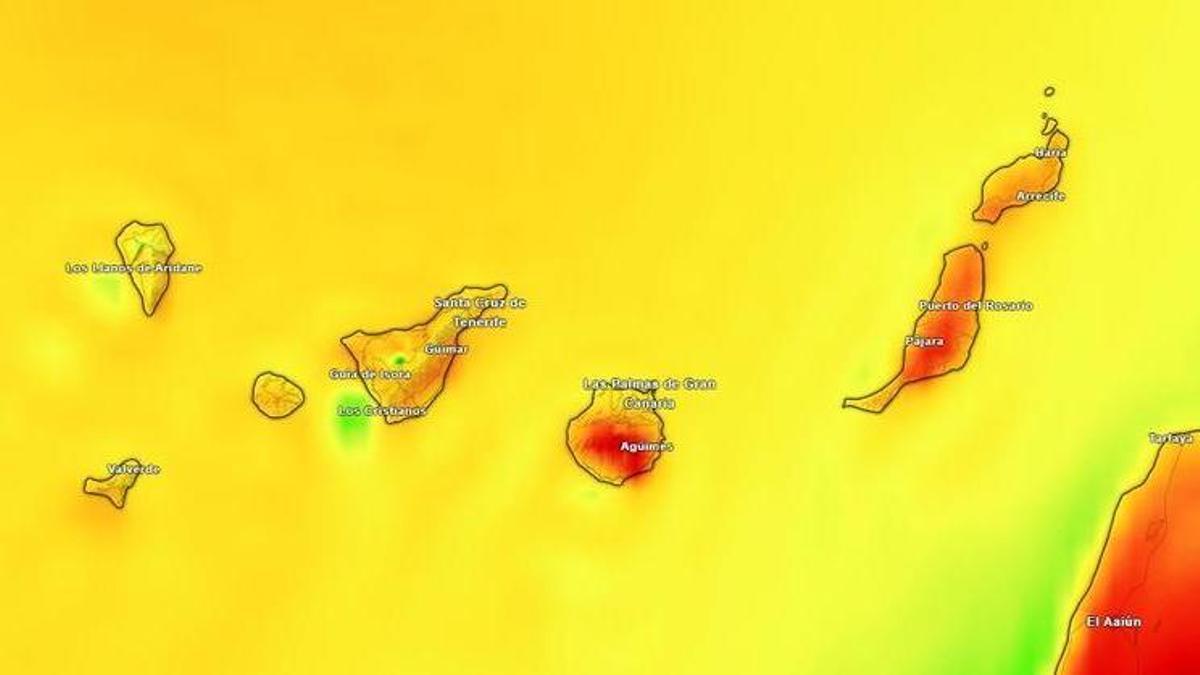 Previsión de temperatura de este miércoles