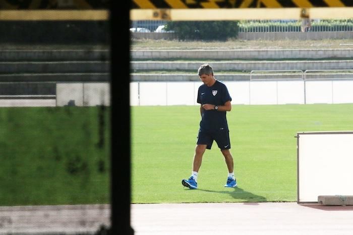 Primer entrenamiento del Málaga CF con Juande Ramos