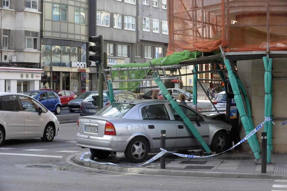 Accidente en la avenida de Oza