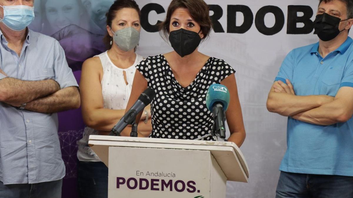 Martina Velarde,  secretaria general de Podemos Andalucía y diputada por Córdoba de Unidas Podemos en el Congreso