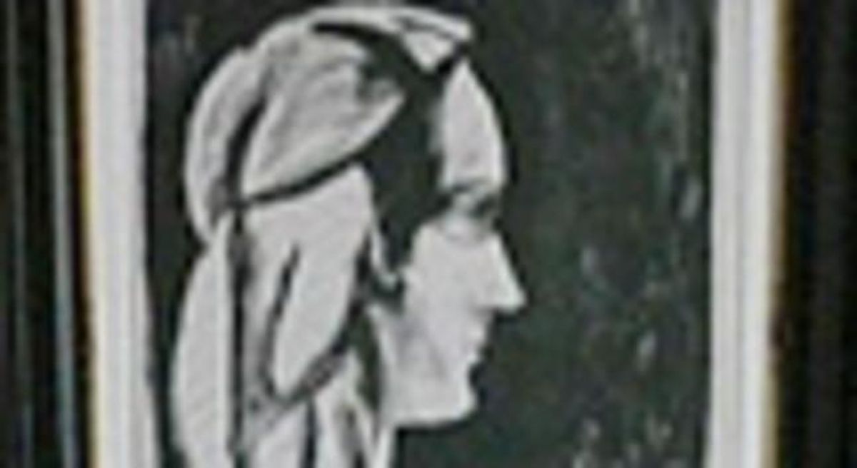 Fragment de ’Profil au fond noir’, de Picasso. Fragment de ’Profil au fond noir’, de Picasso.