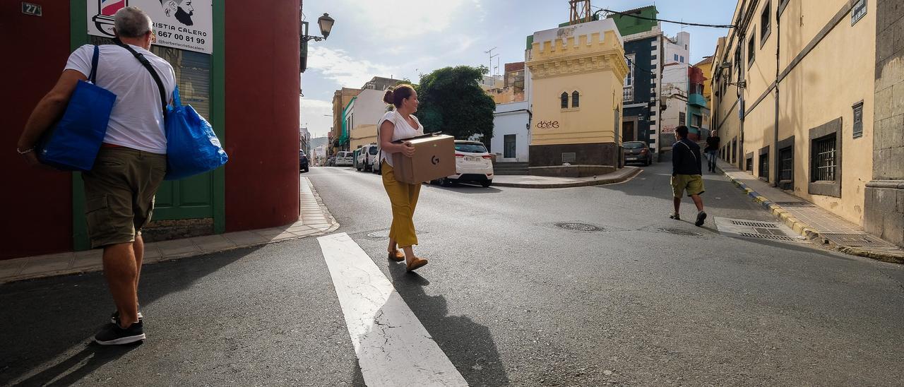 Inicio del Paseo de San José, desde la calle Sor Jesús.