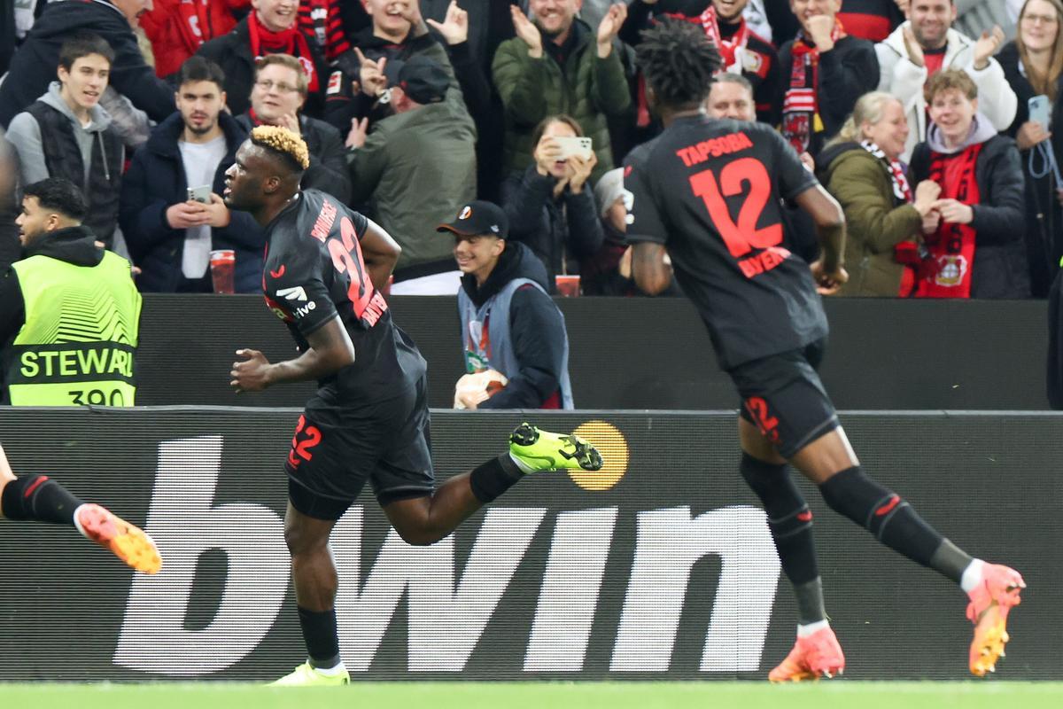 Bayer Leverkusen - West Ham : El gol de Boniface
