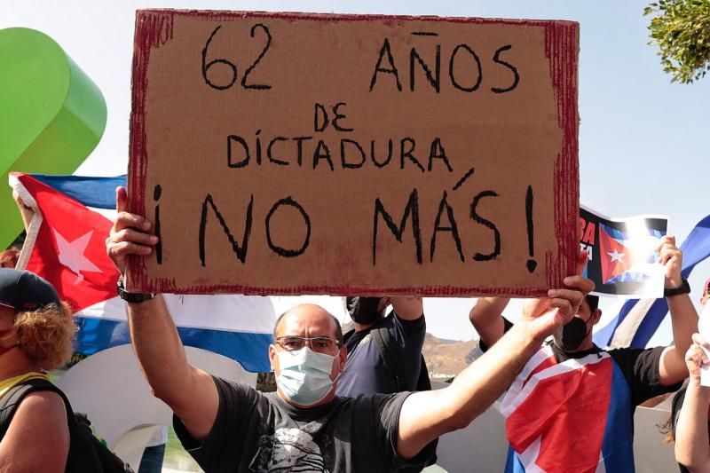 Manifestación por la libertad en Cuba