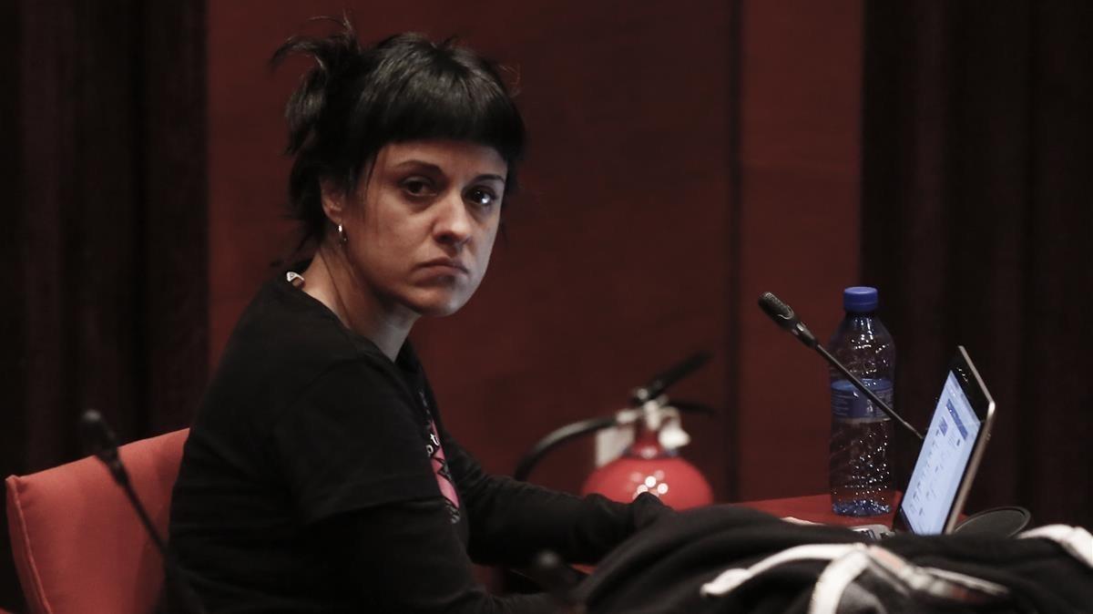 Llarena ordena només l’ordre de detenció nacional d’Anna Gabriel, però no la internacional. Gabriel en una imatge d’arxiu